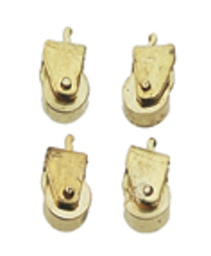 Dollhouse Miniature Brass Casters, 12/Pk